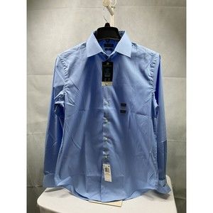 Madison Men's Slim Fit Long Sleeve Dress Shirt Blue Medium NWT